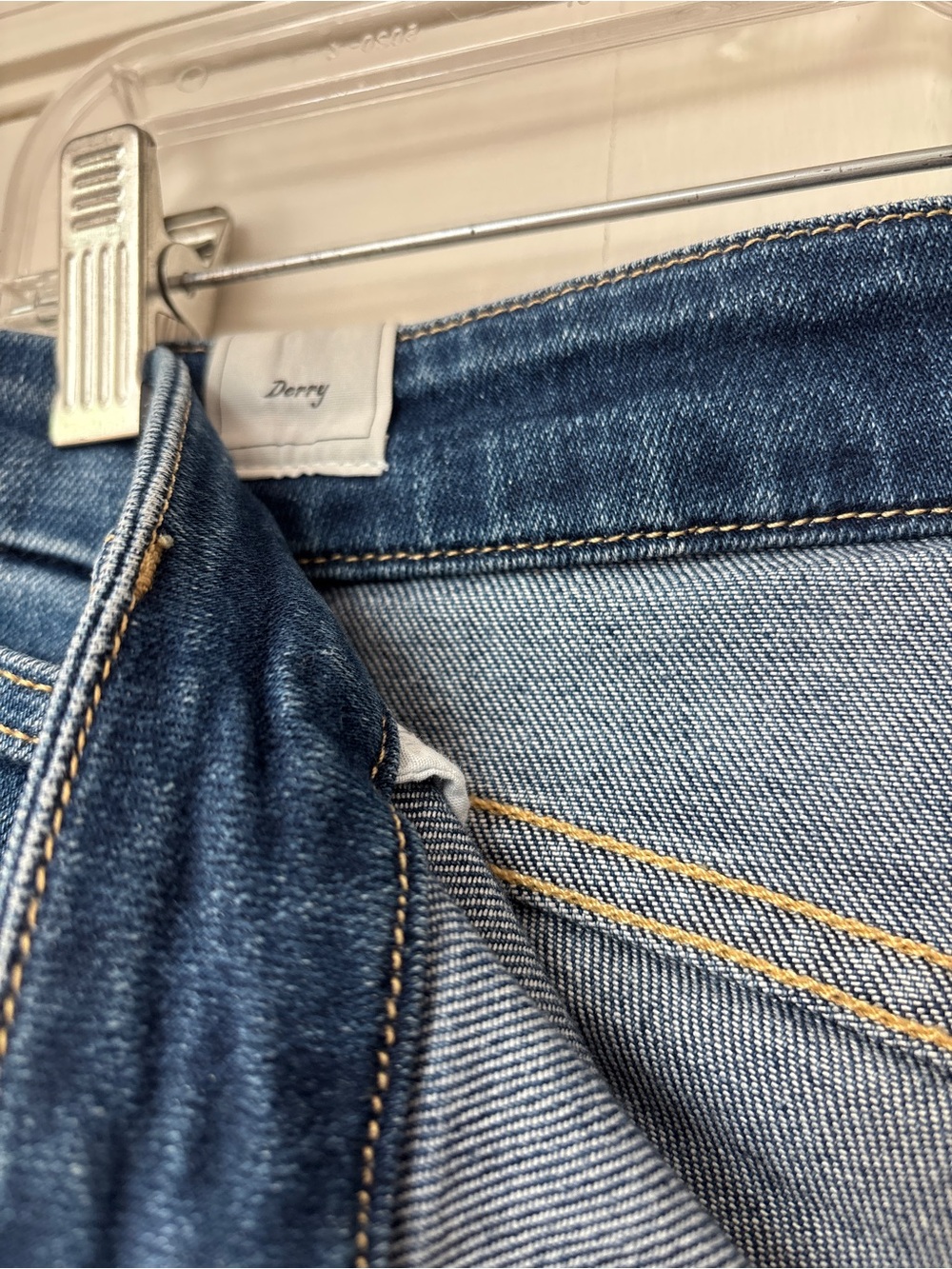 Frank & Eileen Derry Slim Straight Leg Jeans Raw Hem Women Size 30 Quiet Luxury - Picture 10 of 16